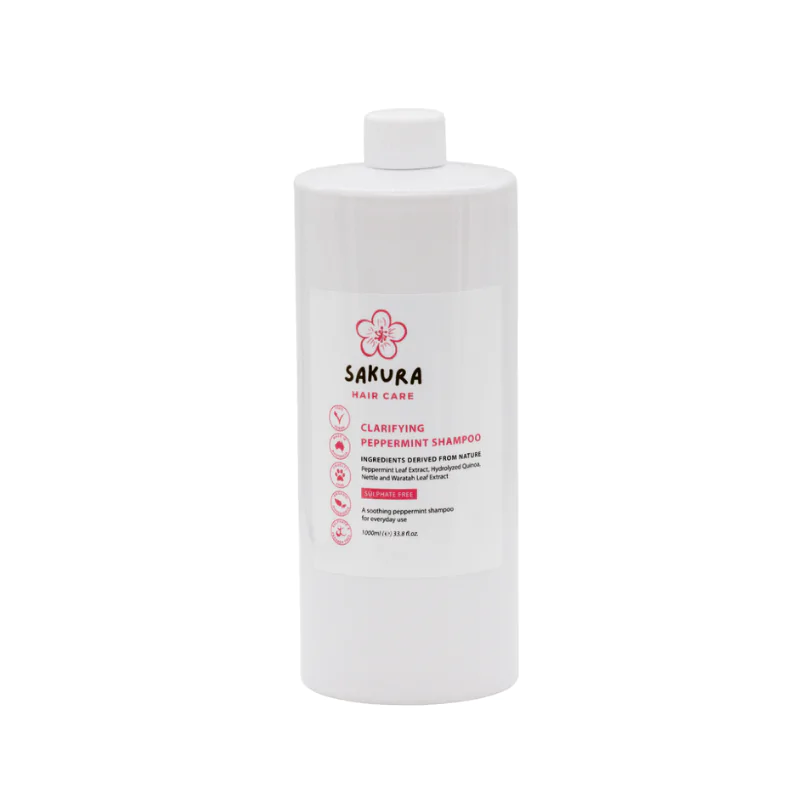 Clarifying Peppermint Shampoo 1L Peppermint Shampoo 1L for salon backbar